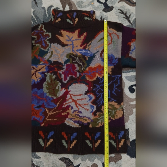 80s Sweater Wool Thick Knit Fall Winter Vintage Ski Jumper Hong Kong XL Pullover - Picture 10 of 11